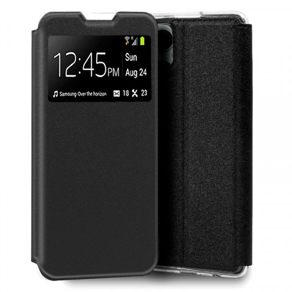 Funda COOL Flip Cover para Oppo Reno 8 Lite 5G Liso Negro D