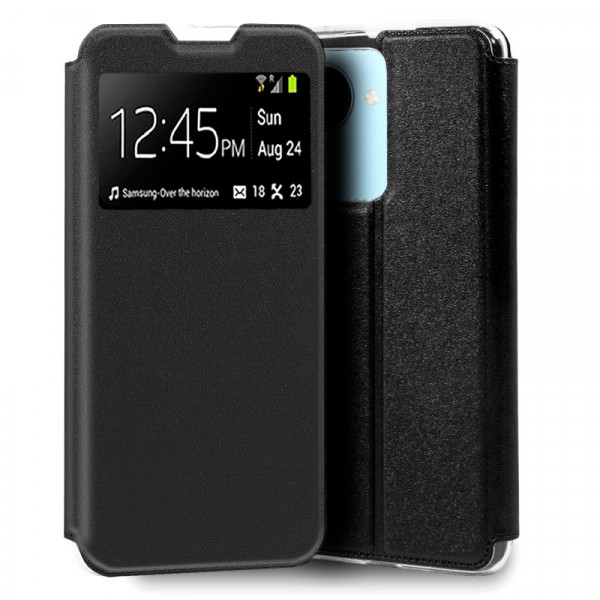 Funda COOL Flip Cover para Realme C30 / Narzo 50i Prime Liso Negro D