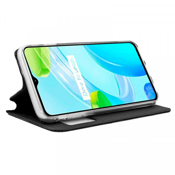 Funda COOL Flip Cover para Realme C30 / Narzo 50i Prime Liso Negro M 2