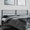 Cabeceira de cama 193 cm metal preto 3