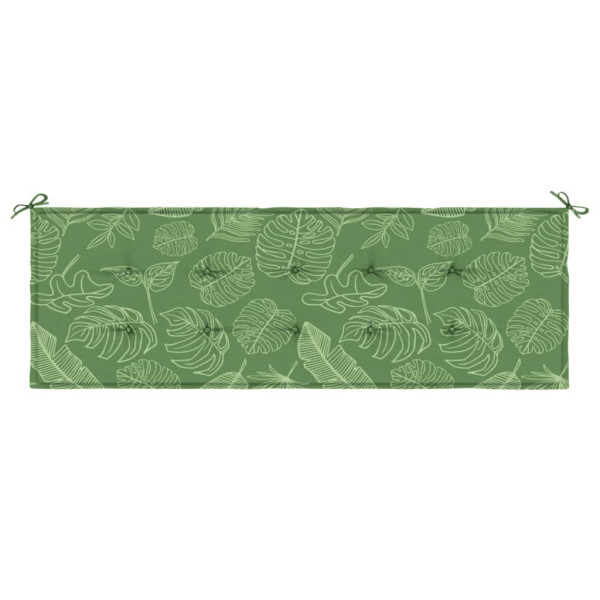 Almofadão banco jardim 150x50x4 cm tecido oxford padrão folhas M 4