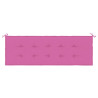 Almofadão p/ banco de jardim 150x50x4 cm tecido oxford rosa 4