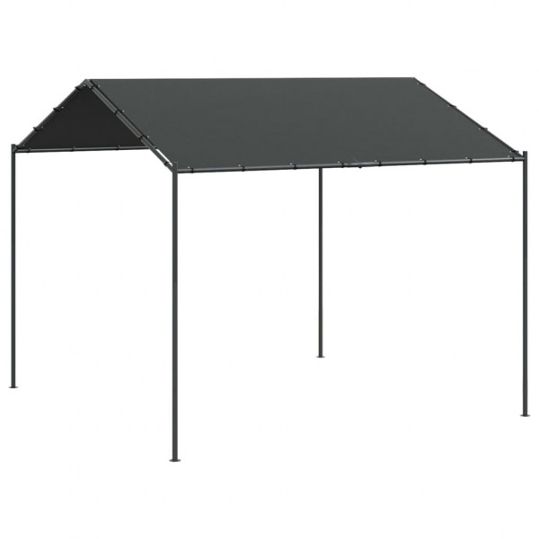 Carpa acero y tela gris antracita 3x3 m M 2