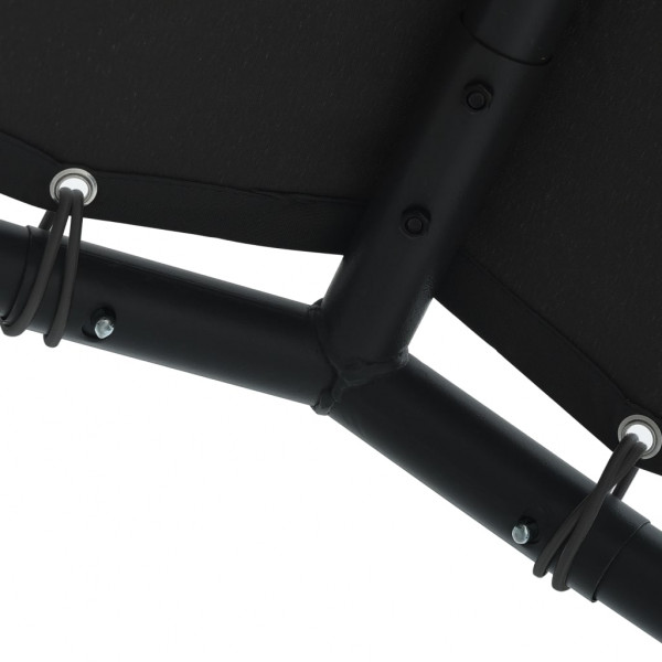 Tenda com toldo 3x3 m aço e tecido antracite M 5