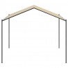 Carpa acero y tela beige 3x3 m 4