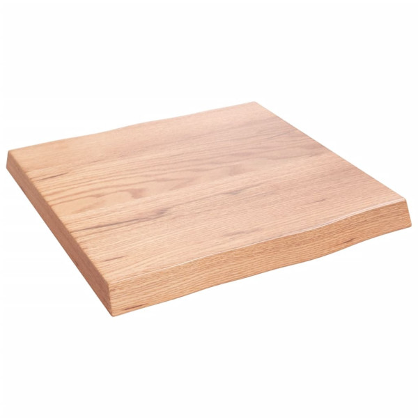 Tablero mesa madera tratada roble borde natural 40x40x4 cm M 2