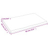 Tablero mesa madera tratada roble borde natural 60x40x2 cm 4