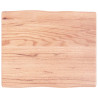 Tablero mesa madera tratada roble borde natural 60x50x4 cm 1