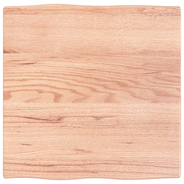 Tablero mesa madera tratada roble borde natural 60x60x2 cm D