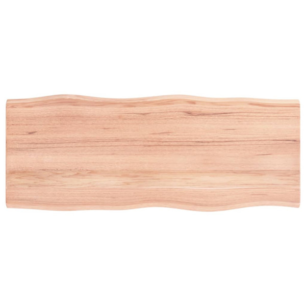 Tablero mesa madera tratada roble borde natural 100x40x2 cm M 2