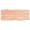 Tablero mesa madera tratada roble borde natural 100x40x2 cm 2