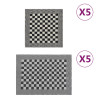 Conjunto de panos de cozinha 10 pcs algodão preto e branco 1