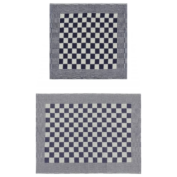 Juego de paños 20 unidades algodón azul y blanco M 2