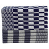 Conjunto de panos de cozinha 20 pcs algodão azul e branco 3