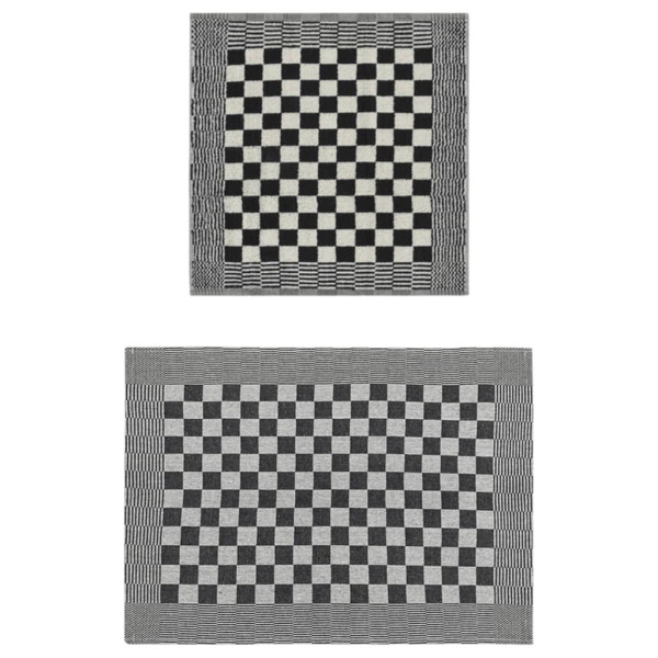 Juego de paños 50 unidades algodón negro y blanco M 2