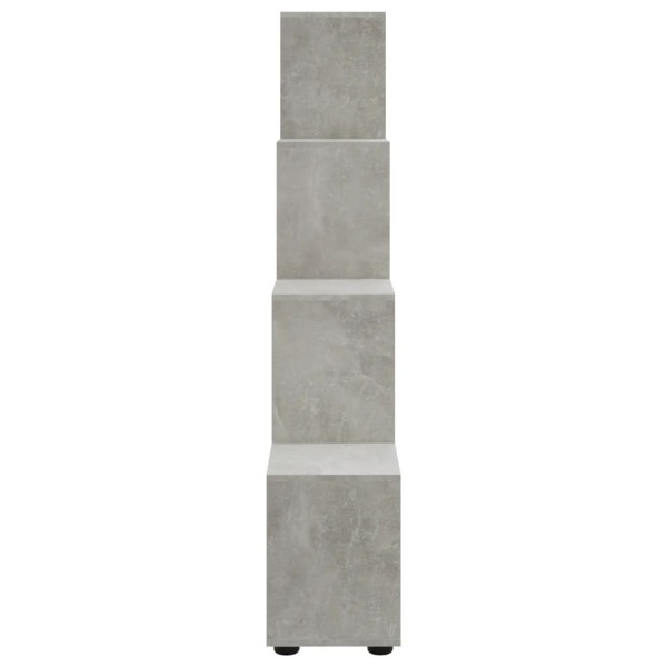 Estante escada/prateleira 142cm derivados madeira cinza cimento M 5