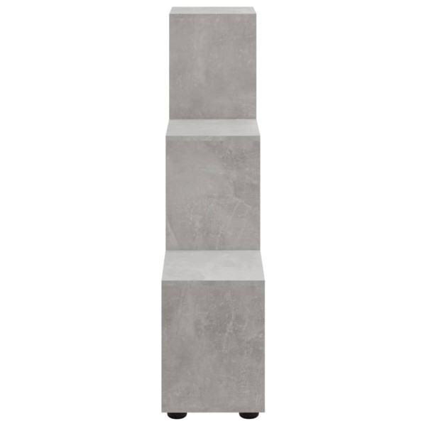 Estantería forma de escalera madera contrachapada gris hormigón M 5