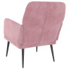 Sillón de terciopelo rosa 62x79x79 cm 5
