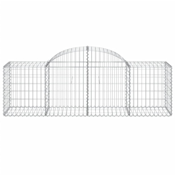 Cestos gabião arqueados 40pcs 200x50x60/80 cm ferro galvanizado M 4