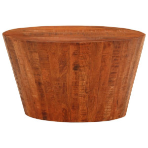 Mesa de centro de madera maciza de mango rugosa Ø 52x30 cm H