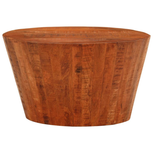 Mesa de centro de madera maciza de mango rugosa Ø 52x30 cm M 2