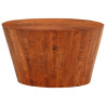 Mesa de centro de madera maciza de mango rugosa Ø 52x30 cm 2