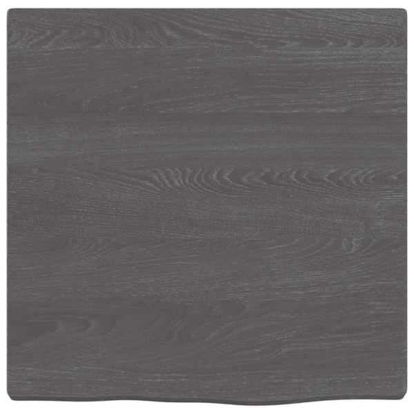 Estante de pared madera de roble tratada gris oscuro 40x40x2 cm M 2