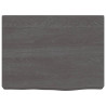 Estante de pared madera de roble tratada gris oscuro 40x30x6 cm 2
