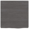 Estante de pared madera de roble tratada gris oscuro 40x40x4 cm 2
