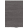 Estante de pared madera de roble tratada gris oscuro 40x60x4 cm 2