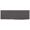 Estante de pared madera de roble tratada gris oscuro 60x20x2 cm 2