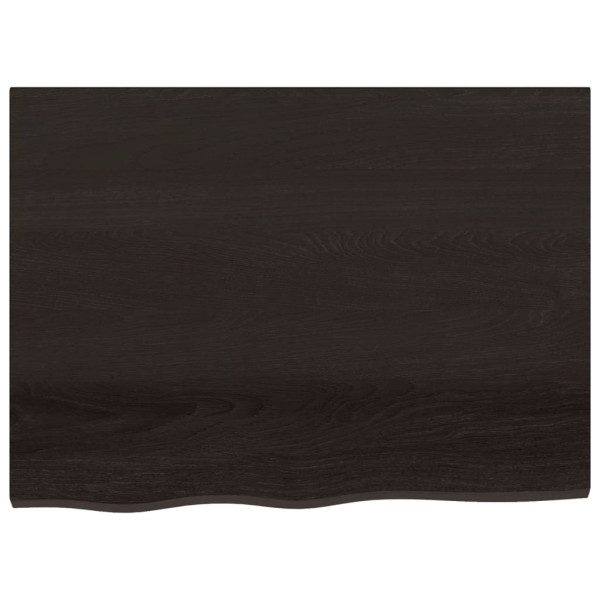Estante de pared madera de roble tratada gris oscuro 80x60x2 cm M 3