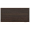 Estante de pared madera de roble tratada gris oscuro 100x50x6cm 3