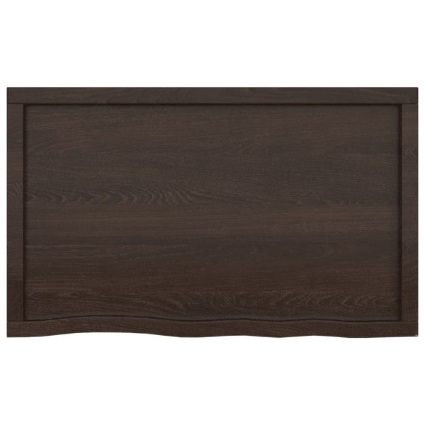 Estante de pared madera de roble tratada gris oscuro 100x60x6cm M 3