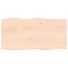 Tablero de mesa madera maciza roble borde natural 80x40x2 cm 1