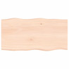 Tablero de mesa madera maciza roble borde natural 100x50x2 cm 1