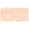 Tablero de mesa madera maciza roble borde natural 100x50x4 cm 1