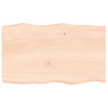 Tablero de mesa madera maciza roble borde natural 100x60x6 cm 1
