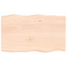 Tablero de mesa madera maciza roble borde natural 100x60x4 cm 1