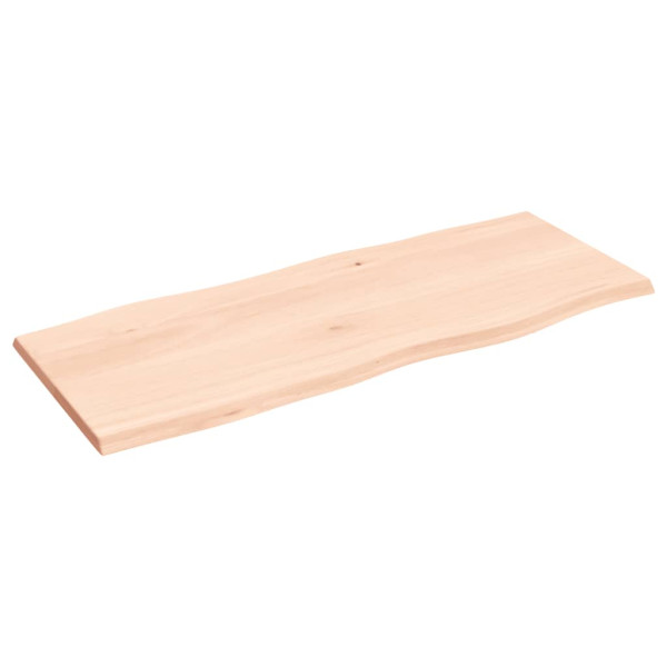 Tablero de mesa madera maciza roble borde natural 100x40x2 cm M 2