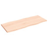 Tablero de mesa madera maciza roble borde natural 100x40x2 cm 2