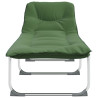 Tumbona plegable tela verde oscuro 3