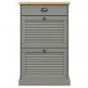 Zapatero VIGO madera maciza de pino gris 60x35x96 cm 5