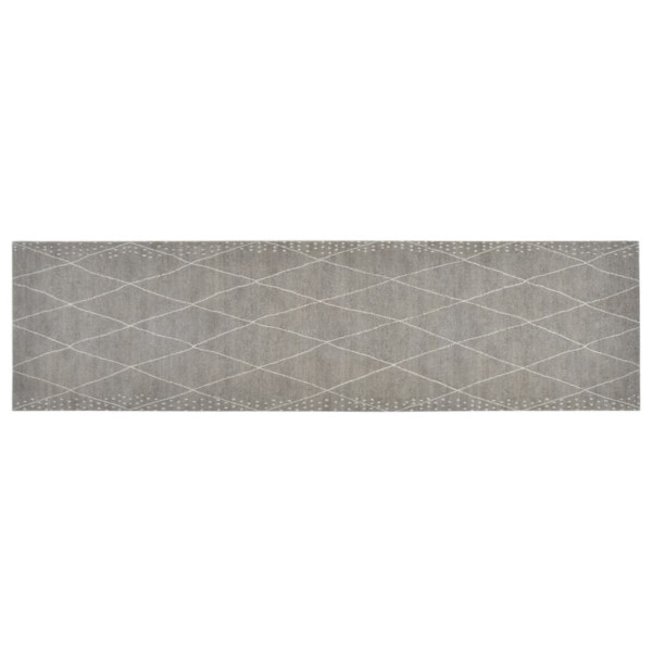 Tapete de cozinha lavável 45x150 cm veludo padrão losangos M 2