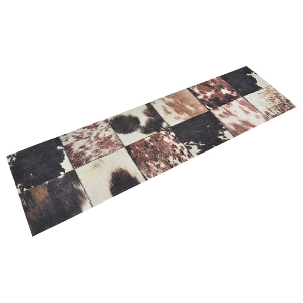 Alfombra de cocina lavable terciopelo piel de animal 45x150 cm D
