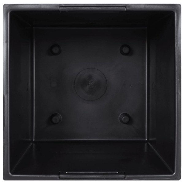 Macetero con interior extraíble PP ratán marrón 21/32 L M 5