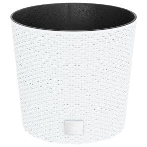 Vaso com interior removível 15 / 15.3 L vime PP branco H