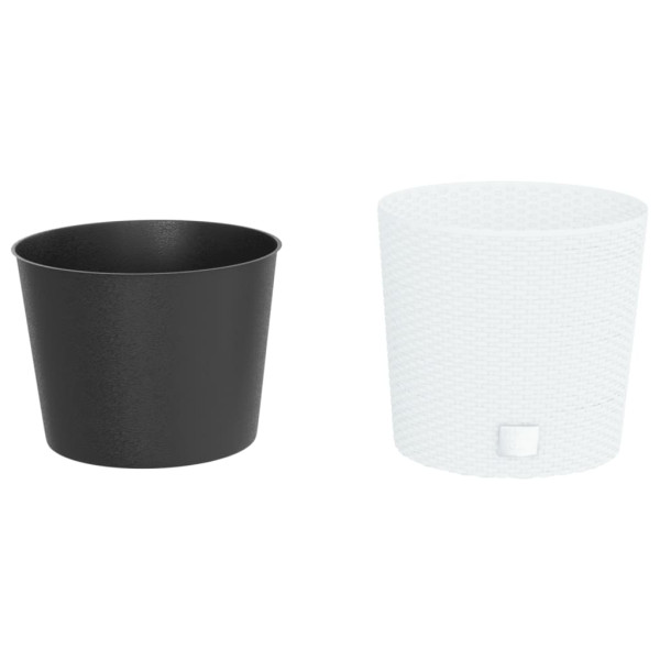 Vaso com interior removível 15 / 15.3 L vime PP branco M 3