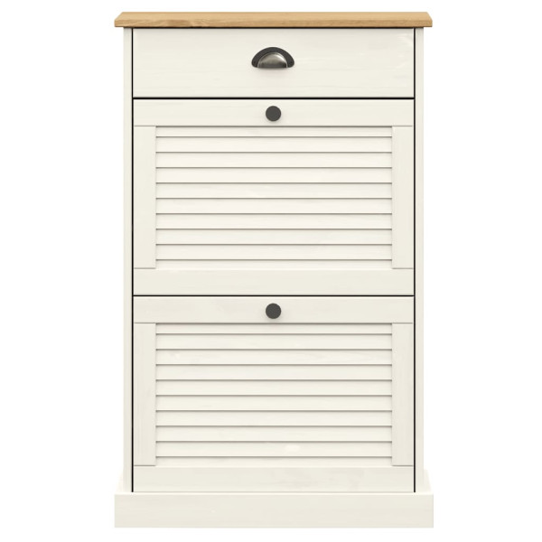 Sapateira VIGO 60x35x96 cm madeira de pinho maciça branco M 5
