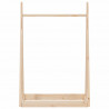 Perchero de madera maciza de pino 100x45x150 cm 4